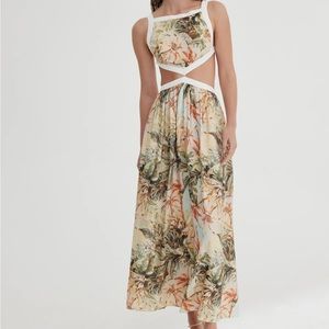 Significant Other Marino Dress US 2/AU 6 in Painted Floral Print